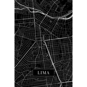 Map Lima black