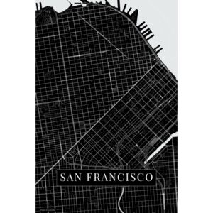 Map San Francisco black