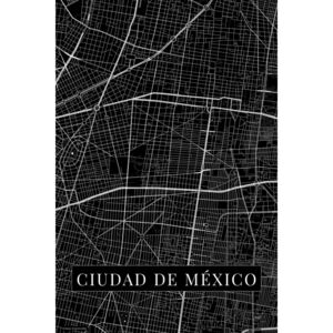 Map Ciudad de México black