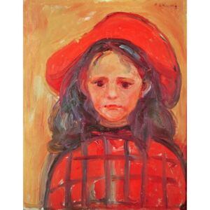 Munch, Edvard - Fine Art Print Young Girl in a Red Hat