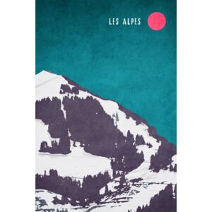 Illustration Les Alpes, Kubistika