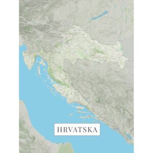 Map Hrvatska color