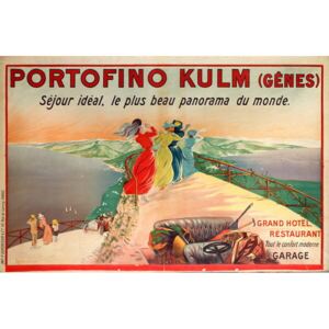 Cappiello, Leonetto - Fine Art Print Advertising poster for the Portofino Kulm Hotel