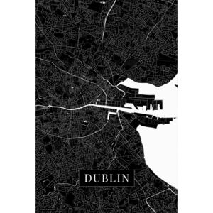 Map Dublin black