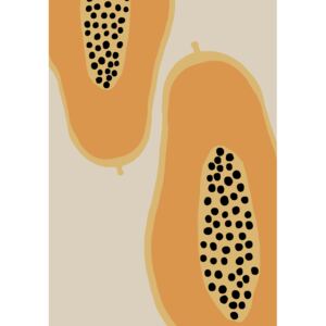 Illustration Papaya Fruit, Studio II