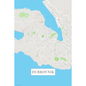 Map Dubrovnik color