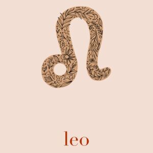 Illustration Zodiac - Leo - Floral Blush, The Artcircle