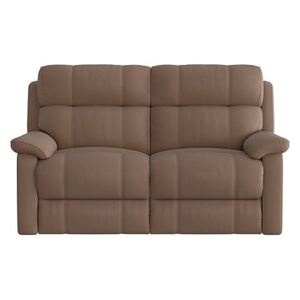 Relax Station Komodo 2 Seater Fabric Recliner Sofa - Brown
