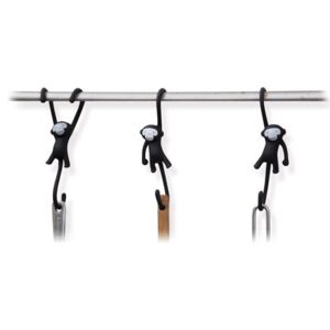 Just hanging Hook - Set of 3 by Pa Design Black