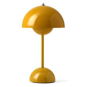 Flowerpot VP9 Wireless lamp - / H 29.5 cm - By Verner Panton, 1968 by &tradition Yellow