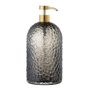 Arura Large Distributeur de savon liquide - / Textured glass - Ø 10 x H 20 cm by AYTM Black