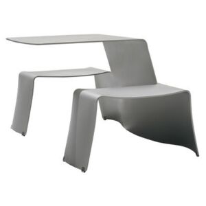 Picnik Table & seats set - With benches by Extremis Grey