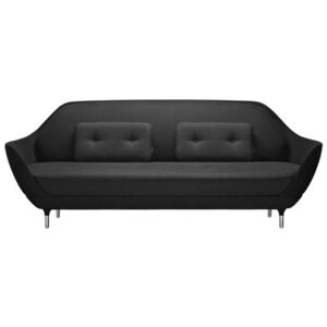 Favn Straight sofa - L 221 cm by Fritz Hansen Black