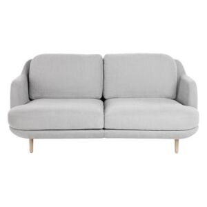 Lune 2 seater sofa - Fabric & oak by Fritz Hansen Grey