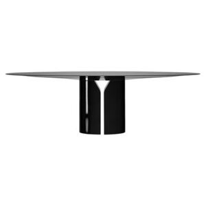 NVL Oval table - / 200 x 120 cm - By Jean Nouvel by MDF Italia Black