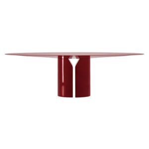 NVL Oval table - / 200 x 120 cm - By Jean Nouvel by MDF Italia Red