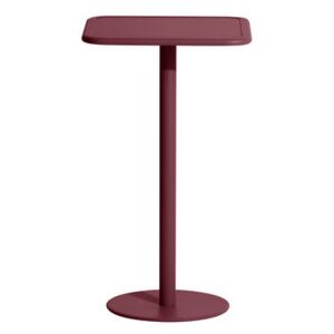 Week-End High table - / 60 x 60 cm x H 105 cm by Petite Friture Red