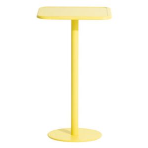 Week-End High table - / 60 x 60 cm x H 105 cm by Petite Friture Yellow