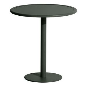 Week-End Round table - / Bistrot - Aluminium - Ø 70 cm by Petite Friture Green
