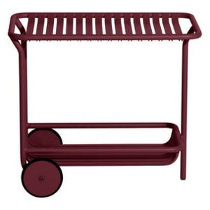 Week-End Dresser - / Aluminium - Casters by Petite Friture Red