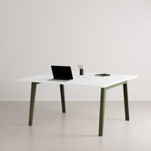 New Modern open space desk - / 2-seat XL - 150 x 140 cm / Recycled plastic by TIPTOE Green