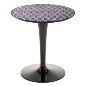 Tip Top La Double J End table - / PMMA top by Kartell Blue/Red/Black