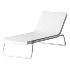 Time out Sun lounger by Serralunga White