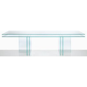 Verglas Rectangular table by Glas Italia Transparent