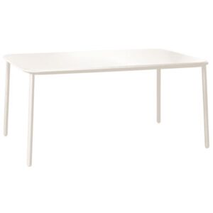 Yard Rectangular table - Aluminium - 160 x 97 cm by Emu White