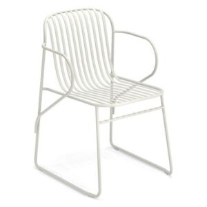 Riviera Stackable armchair - / Metal by Emu White