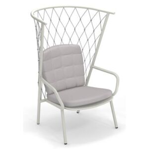 Nef Low armchair - / Backrest H 125 cm by Emu White