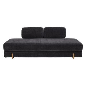 Groove Lounge chair - / 2-seater sofa bed - L 200 cm by Bloomingville Grey