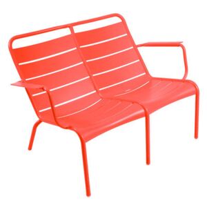 Luxembourg Duo Bench with backrest by Fermob Red