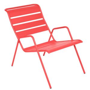Monceau Low armchair - Stackable by Fermob Red/Orange