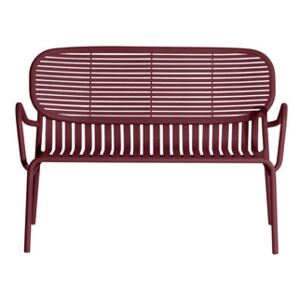Week-End Bench - / Aluminium - W 114 cm by Petite Friture Red