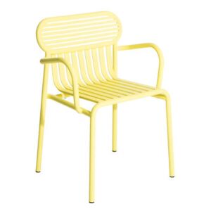 Week-end Bridge armchair - Aluminium by Petite Friture Yellow
