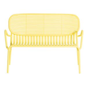 Week-End Bench - / Aluminium - W 114 cm by Petite Friture Yellow