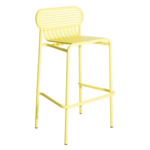 Week-End Bar stool - / Aluminium - H 80 cm by Petite Friture Yellow