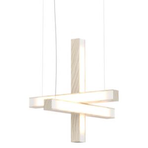 Led40 Cross Pendant - / Wood - L 40 cm by Tunto Natural wood