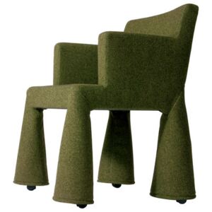 V.I.P. Chair Armchair on casters by Moooi Green