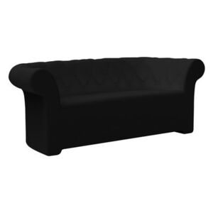 Sirchester Straight sofa by Serralunga Black