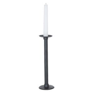 Officina Medium Candle stick - / Wrought iron - H 25 cm by Magis Black