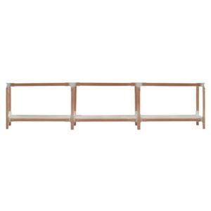 Steelwood Shelf - H 54 cm by Magis White/Natural wood