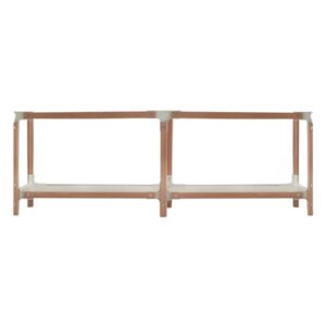 Steelwood Shelf - H 54 cm by Magis White/Natural wood