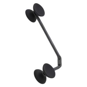 Officina Wall coat rack - / Wrought iron & rubber by Magis Black