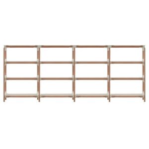 Steelwood Shelf - H 132 cm by Magis White/Natural wood