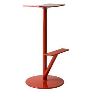 Sequoia High stool - / Metal - H 76 cm by Magis Red