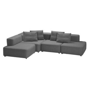Alphabet Corner sofa - Angle - Modular 4 seats - L 300 x D 210 cm by Fritz Hansen Grey