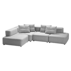 Alphabet Corner sofa - Angle - Modular 4 seats - L 300 x D 210 cm by Fritz Hansen Grey