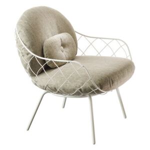 Pina Outdoor Padded armchair - Fabric by Magis White/Grey/Beige
